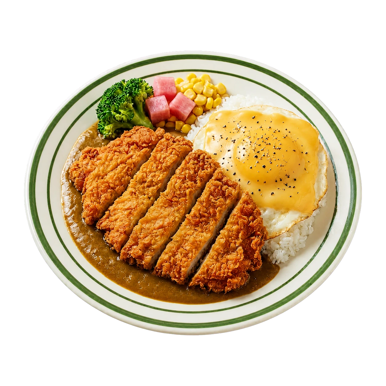 香酥雞排起司咖哩飯